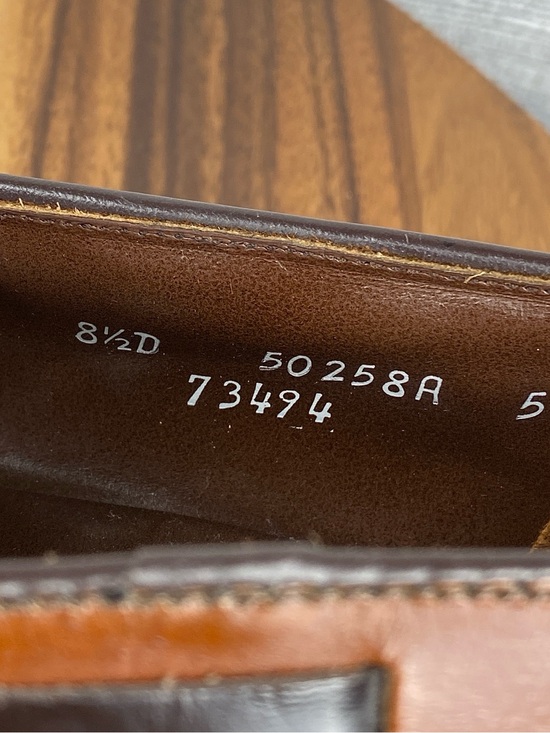 FootJoy Classics Vintage Tassel Loafers Brown Leather 73494 Mens Shoe Size 8.5 D main image 7